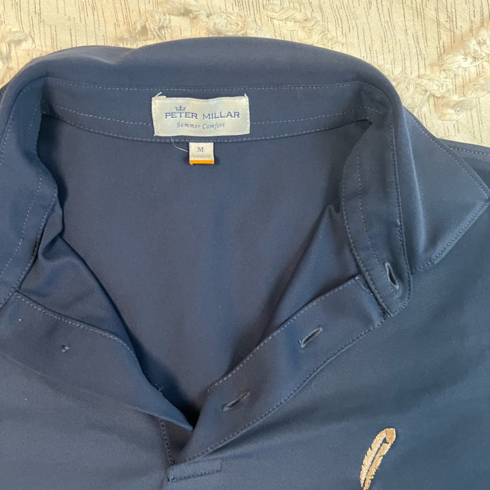 Peter Millar Blue Polo Shirt